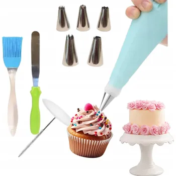 VELKÁ SADA CUKRÁŘSKÝCH ŠPIČEK Sada NA ZDOBENÍ DORTŮ DEKORATÉR 11ks