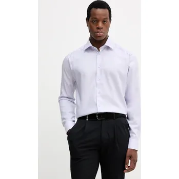 Pánská košile Bavlněná košile Eton 100013943 fialová 04X, vel. 43