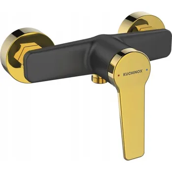 Vodovodní baterie Nástěnná vanová a sprchová baterie s jednou pákou Kuchinox Alanis, zlatá
