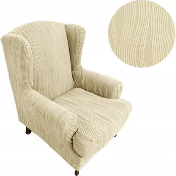 Napínací potah Potah na křeslo MEBLE ODNOWA béžový