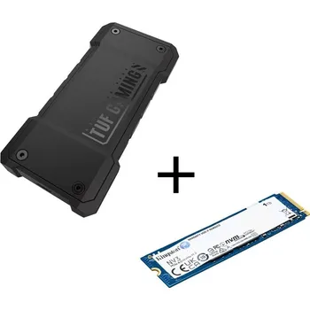 Počítač Externí rámeček Asus TUF Gaming A2 + 1TB SSD Kingston NV3 - černý