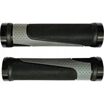 grip Gripy na řidítka jízdního kola černo-šedé, šroubovací, 130 mm