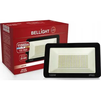 Halogenový LED reflektor 100W 4000K 11000lm IP65 Černý
