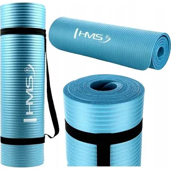 podložka na cvičení Podložka Na Jógu HMS YM07 Blue 1830 MM X 610 MM 12 MM NBR Protiskluzová