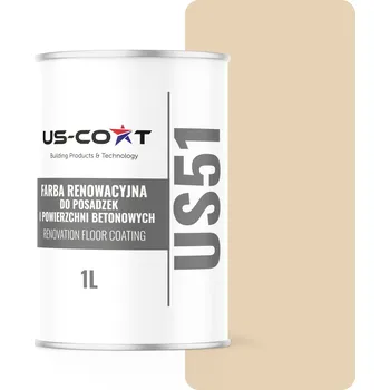 barva na zeď Barva na betonu US-Coat 1 l RAL1015 LESK PRO MALOVÁNÍ BETONOVÝCH POVRCHŮ, polomatná