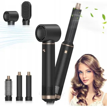 Fén Sada 5v1 - Fén na vlasy s kulmou a kartáčem na rovnání