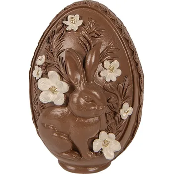 Velikonoční dekorace Clayre & Eef - Dekorativní vajíčko CHOCOLATE 6PR6013