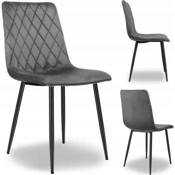 Jídelní židle Židle eHokery šedý velur 1 ks