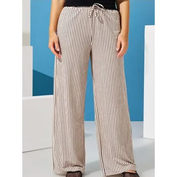 Dámská móda Sinsay - Kalhoty wide leg - vícebarevná - 809EX-MLC - 809EX-MLC-L