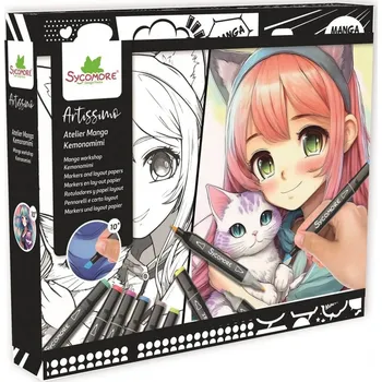 kreativní sada Sycomore Artissimo Manga Kemonomimi kreativní sada