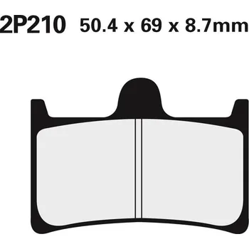 Nářadí na motocykly Brzdové destičky NISSIN Street /Off-Road Sintered Metal - 2P-210ST 2P-210ST