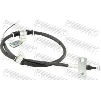 Brzdový systém Tažné lanko, parkovací brzda FEBEST 14100-KYR05LH