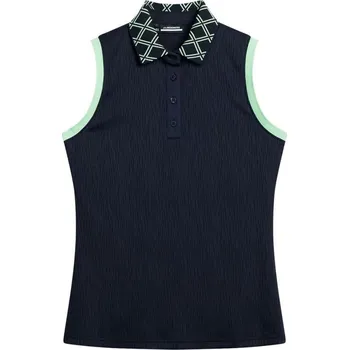 Dámské tričko J.Lindeberg Lila Sleeveless Top, JL Navy, dámské golfové tričko S