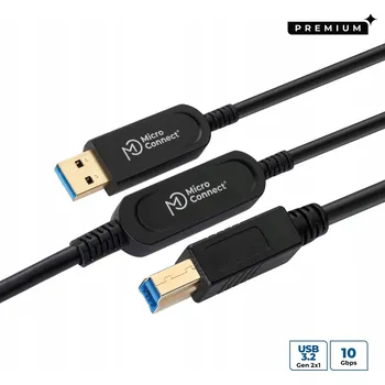 Datový kabel MicroConnect Premium Optický USB kabel 3.0