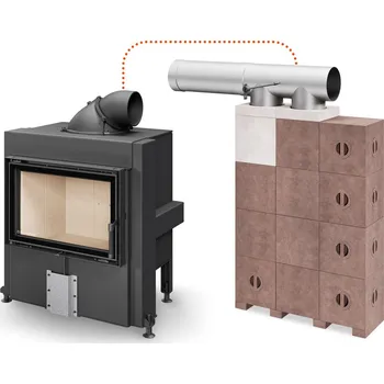 Krbová vložka ROMOTOP DYNAMIC 3G 66.44.01A krbová vložka 6,5-16,8 kW, s akumulačním modulárním systémem AMS