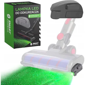Lampička LED lampička k vysavači šedá, s podsvícením prachu