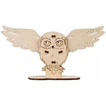 Dřevěná hračka UGEARS Hedvika Sova - Dřevěná Omalovánka Harry Potter