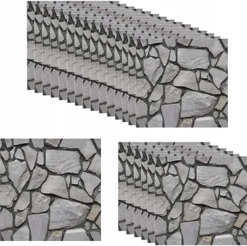Obklad 3D OBKLADOVÉ PANELY IMITACE KAMENE SAMOLEPICÍ 30 x 30 cm 20 KUSŮ
