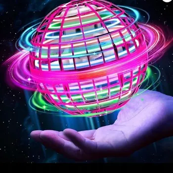 Obraz LÉTAJÍCÍ KOULE FIDGET SPINNER MINI DRON LED SVÍTÍCÍ 10 x 10 x 9.5 cm