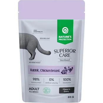 Krmivo pro kočku Nature's Protection Superior Care Cat kapsička Sterilised Rabbit/Chicken 85 g