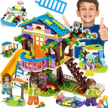 ostatní stavebnice STAVEBNICE DOMEČEK PŘÁTELSTVÍ NA STROMĚ 587 DÍLKŮ KREATIVNÍ HRAČKA PRO DĚTI