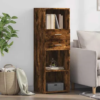 Příborník do zásuvky vidaXL Skříň highboard kouřový dub 40 x 42,5 x 124 cm kompozitní dřevo