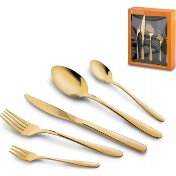 Příbor Sada příborů pro 6 osob zlatá Leros Tadar 30dílná