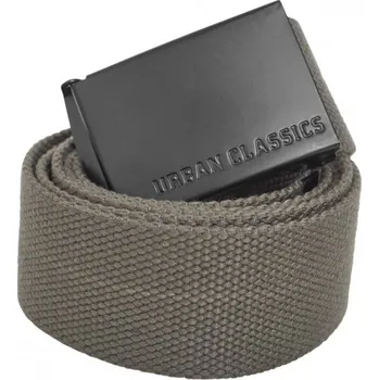 Opasek Opasek textilní Urban Classics Canvas - olivový-černý, 120