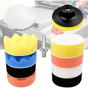 Sada lešticích nástavců Houbičky Lešticí kotouče na vrtačku Leštička pro leštění