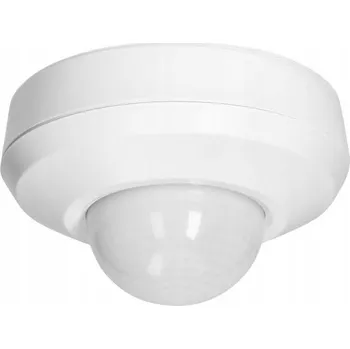 Pohybové čidlo Stropní PIR čidlo pohybu a přítomnosti 360° 2000W, 3 senzory, IP44, bílé