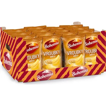 Chips CZ distribuce KARTON - Bohemia Vroubky hořčice 120 g x 18 ks
