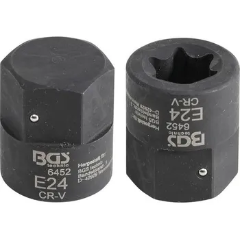 BGS Technic BGS 6452 Nástrčná hlavice 30 mm E-profil E24 tvrzená. Pro MAN TGA