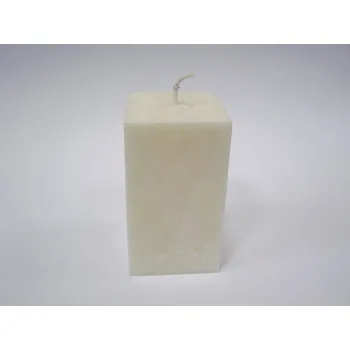 Svíčka Svíčka vonná z palmového vosku - Kvádr - bílá