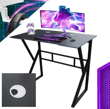Psací stůl Herní počítačový stůl GAMER STL20CZ 100x60 cm černý