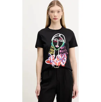 Oblečení a móda Bavlněné tričko Desigual MISURI 25SWTKA9 černá 99X, vel. XS