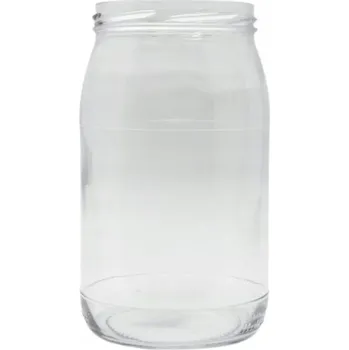 Sklenice Zavařovací Sklenice 900 ml, hrdlo 82 mm, na zavařování, kvašení, med, sklo čiré