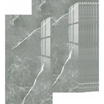 Tapeta SAMOLEPICÍ PANEL ŠEDÝ MARMOR PVC OBKLADY NA STĚNU LAMINÁT 30CMX60CM 10KS