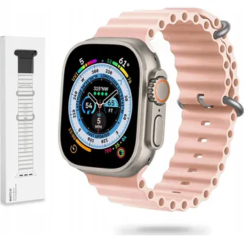 Řemínek na hodinky NÁHRADNÍ SPORTOVNÍ ŘEMÍNEK PRO APPLE WATCH 38 / 40 / 41 MM RŮŽOVÝ