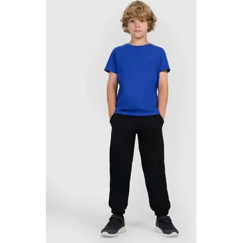 Volné chlapecké tepláky 4F M1510 bavlněné černé 140.