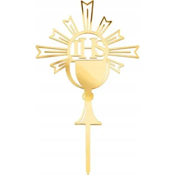 Obraz Id_5154 NÁDOBA NA SVATÉ SVATÉ PŘIJÍMÁNÍ IHS ZLATÝ KALICH DORT DORT K PRVNÍMU SVATÉMU PŘIJÍMÁNÍ