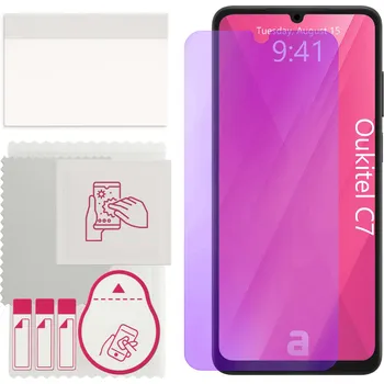 Pouzdro na mobilní telefon Sklo na displej Anti-Blue 9H pro Oukitel C7
