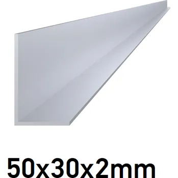 Stavební profil Hliníkový L profil 50x30x2mm, 6m
