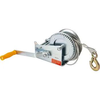 lanový naviják Ruční naviják 1360 kg, lano 10 m s hákem - HOTECHE