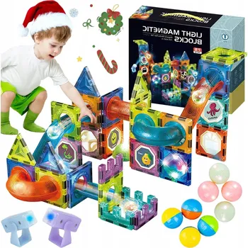 ostatní stavebnice STAVEBNICE SVÍTÍCÍ DRÁHA PANELY 75 DÍLKŮ