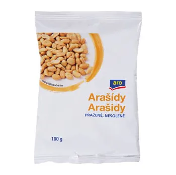 Sušené ovoce CZ distribuce aro Arašídy pražené nesolené 100 g