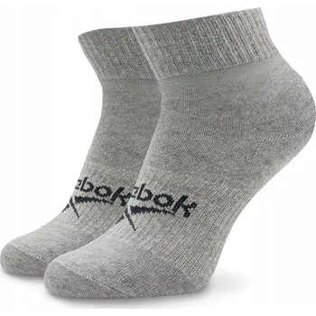Pánské ponožky Ponožky Reebok ACT FO U ANKLE SOCK 1P šedé, velikost 40-42