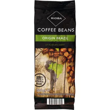 Káva CZ distribuce RIOBA Brazil 100% Arabica káva zrno 500 g