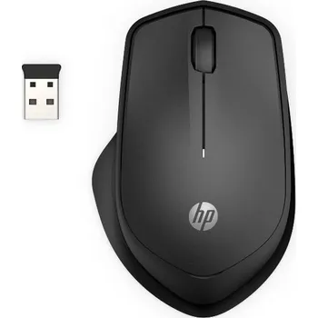 Myš Bezdrátová myš HP 285 Silent Wireless, černá HP 285 Silent Wireless Mouse – černá (PN: 6G4E6AA#ABB), tichá bezdrátová myš s pohodlným ergonomickým designem, přesným optickým snímáním a dlouhou výdrží