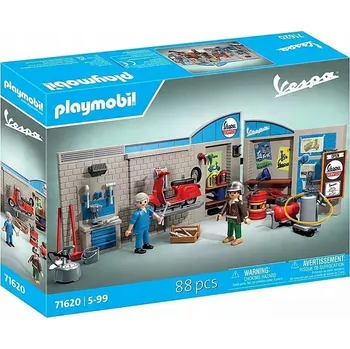Stavebnice Playmobil Playmobil Vespa 71620 Garáž pro Vespu z 60. let