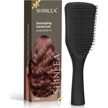 hřeben Kartáč na vlasy SHINLEA bez tahání, rozčesávací kartáč na mokré a suché vlasy, snižuje lámavost